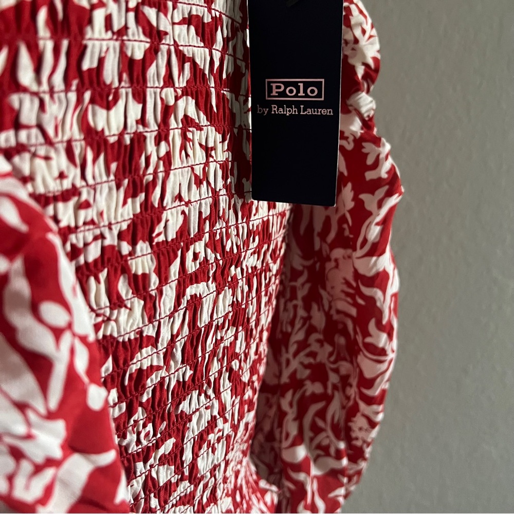 Polo Ralph Lauren off shoulder floral cropped blouse new with tags‎ - Picture 11 of 13